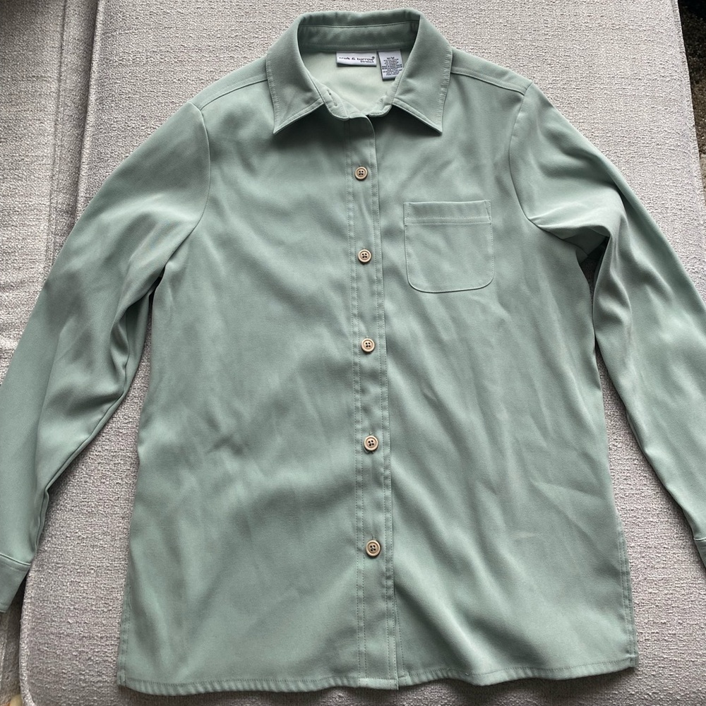 Sage Green Button Up